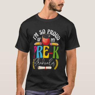 Ik ben trots op mijn afgestudeerden van de kleuter t-shirt