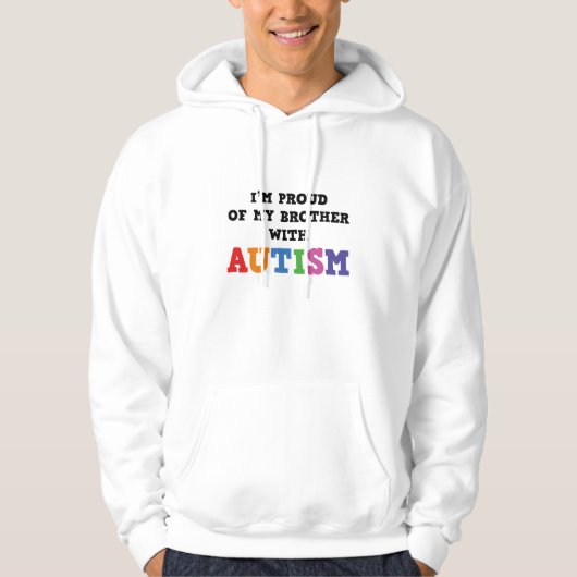 Ik ben trots op mijn broer met autisme hoodie (Voorkant)