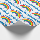 Ik ben trots op mijn Gay Brother LGBT Zuster Cadeaupapier (Hoek)