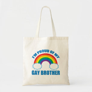 Ik ben trots op mijn Gay Brother LGBT Zuster Tote Bag