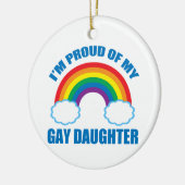 Ik ben trots op mijn Gay Daughter Keramisch Ornament (Links)