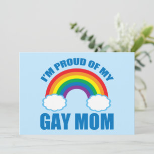 Ik ben trots op mijn Gay Mam Proud Son Daughter Ra Kaart