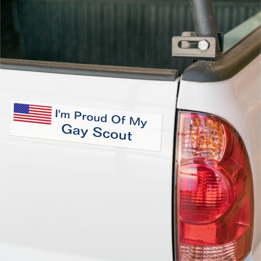 Ik ben trots op mijn homo-scout bumpersticker (Op Truck)