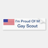 Ik ben trots op mijn homo-scout bumpersticker (Voorkant)