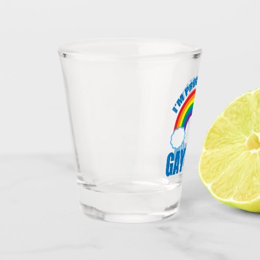 Ik ben trots op mijn homoseksuele Zoon LGBTQ, moed Shot Glas (Links)