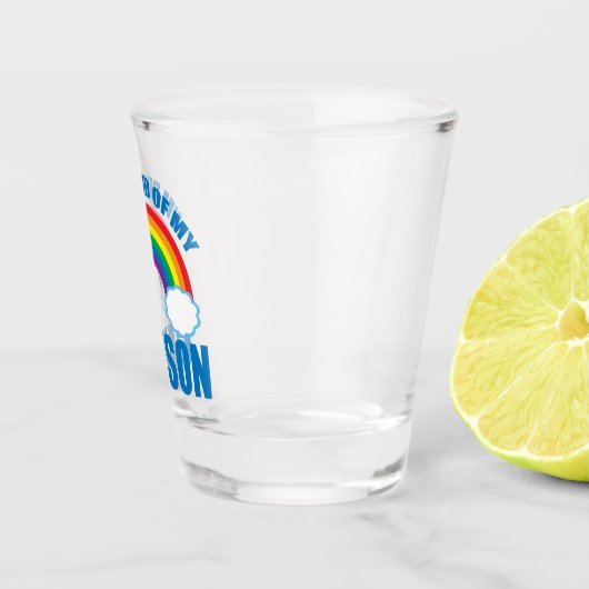 Ik ben trots op mijn homoseksuele Zoon LGBTQ, moed Shot Glas (Rechts)