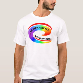 Ik ben trots op mijn homoseksuele zoon t-shirt
