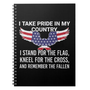 Ik ben trots op mijn land, Veteran Patriot America Notitieboek