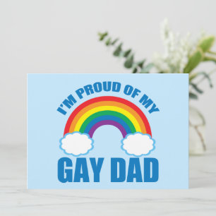Ik ben trots op mijn pap Rainbow Pride Kaart