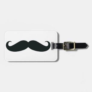 Ik ben trots op mijn Stache....Mustache Bagagelabel
