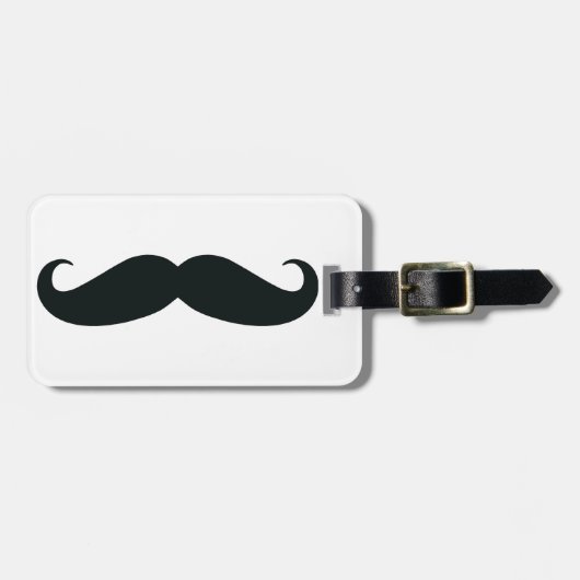 Ik ben trots op mijn Stache....Mustache Bagagelabel (Voorkant horizontaal)