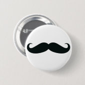Ik ben trots op mijn Stache....Mustache Ronde Button 5,7 Cm (Voorkant /achterkant)