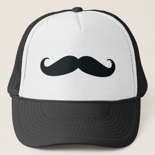 Ik ben trots op mijn Stache....Mustache Trucker Pet (Voorkant)