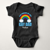 Ik ben trots op mijn vader LGBT Son Daughter Pride Romper (Voorkant)