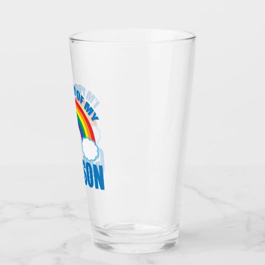 Ik ben trots op mijn zoon glas (Links)
