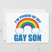 Ik ben trots op mijn zoon papa Pride Rainbow Kaart (Voorkant)