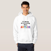 Ik ben trots op mijn zuster met autisme hoodie (Voorkant volledig)