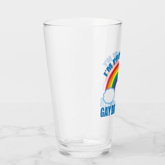 Ik ben trots op m'n homoseksuele homo-homo's. glas