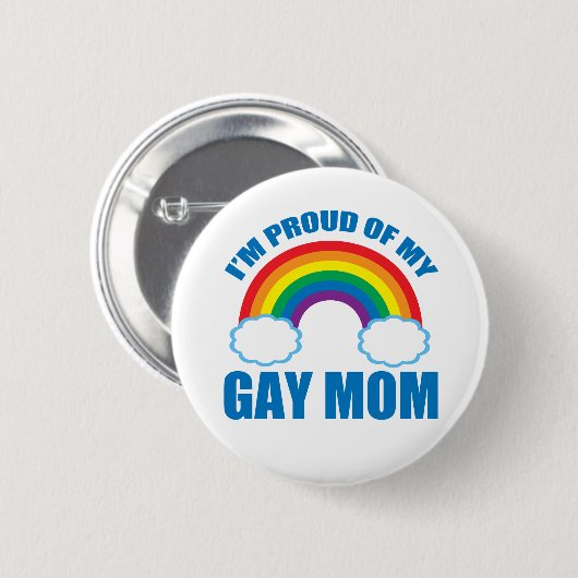 Ik ben trots op m'n moeder. ronde button 5,7 cm (Voorkant /achterkant)