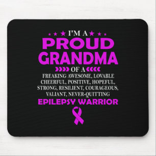 Ik ben trots op oma van Epilepsy Warrior T Muismat