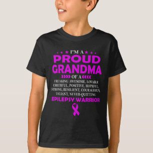 Ik ben trots op oma van Epilepsy Warrior T T-shirt