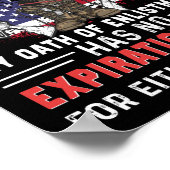 Ik ben trots veteraan te zijn en veteraan van het poster (Hoek)