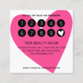 Ik ben trouwe Babe Gold Pink Black Heart klant Klantenkaartje (Achterkant)