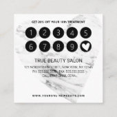 Ik ben trouwe babe gouden marmeren hart klant klantenkaartje (Achterkant)