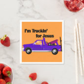 Ik ben Truckin' voor Jezus (Sleepwagen) Servetten (Insitu)