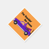 Ik ben Truckin' voor Jezus (Sleepwagen) Servetten (Hoek)