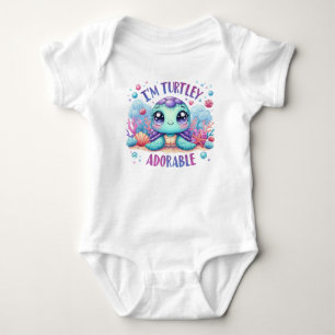 "Ik ben Turtley Schattig" Baby Jersey Bodysuit