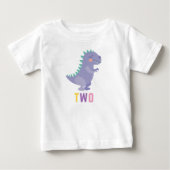 Ik ben twee 2e verjaardag Dinosaur Shirt (Voorkant)