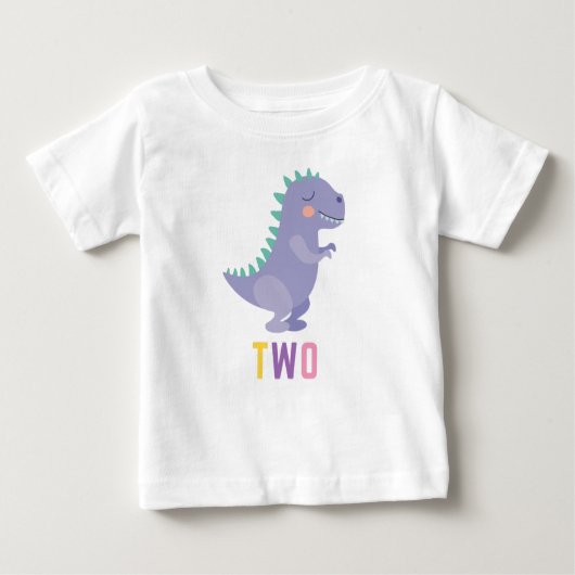 Ik ben twee 2e verjaardag Dinosaur Shirt (Voorkant)