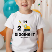 Ik ben twee en vind het leuk 2e verjaardag jongen kinder shirts