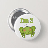 Ik ben twee kikker Button (Voorkant /achterkant)