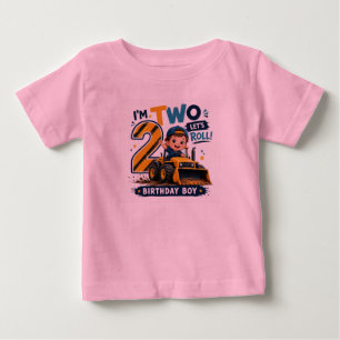 Ik ben twee, laten we gaan! Verjaardags T-Shirt vo