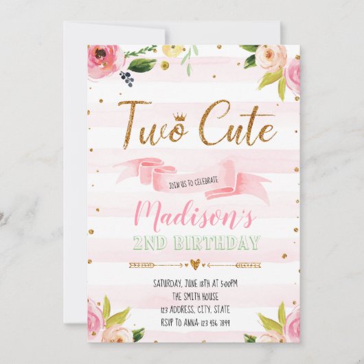 Ik ben twee leuke feestjes kaart (Voorkant)