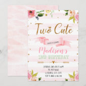 Ik ben twee leuke feestjes kaart (Voorkant / Achterkant)