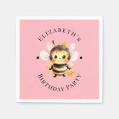 Ik ben-twee meisje verjaardagsfeestje servet (Voorkant)