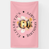 Ik ben-twee meisje verjaardagsfeestje spandoek (Verticaal)