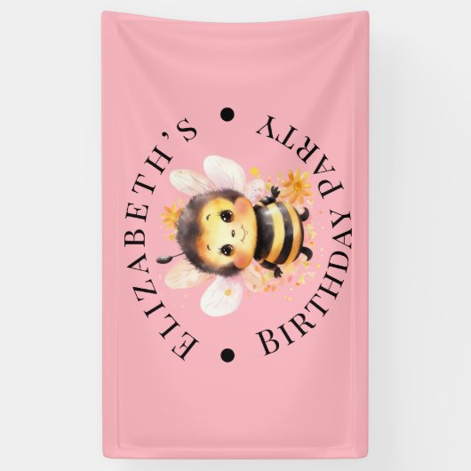 Ik ben-twee meisje verjaardagsfeestje spandoek (Verticaal)