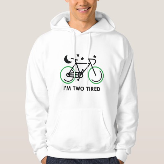 Ik ben twee tired. hoodie (Voorkant)