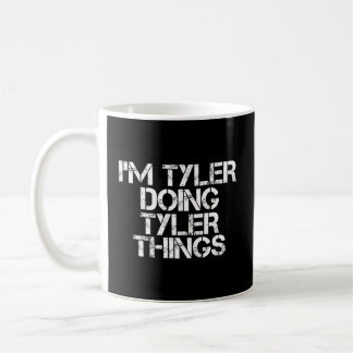 Ik ben Tyler Doing Tyler Dingen Grappig Kerstcadea Koffiemok