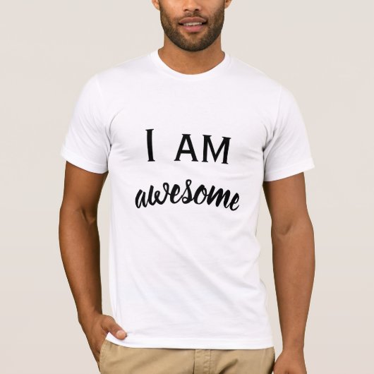 Ik ben typografie t-shirt (Voorkant)