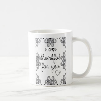 Ik ben u dankbaar koffiemok