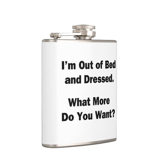 Ik ben uit Bed en Dpress Heupfles (Rechts)