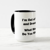 Ik ben uit Bed en Dpress. Mok (Voorkant links)