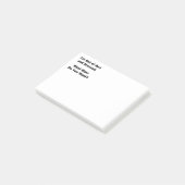 Ik ben uit Bed en Dpress Post-it® Notes (Schuin)