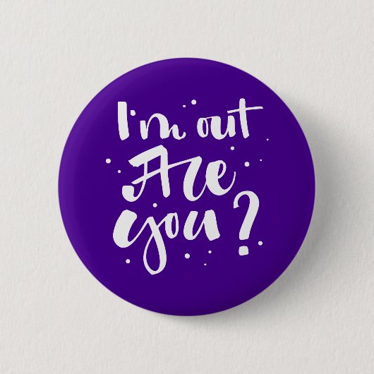Ik ben uit, ben je? ronde button 5,7 cm (Voorkant)