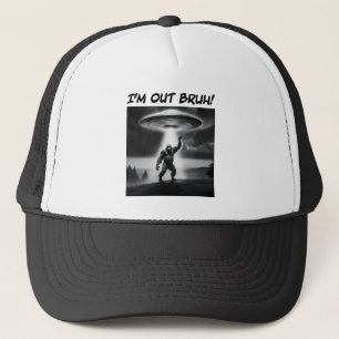 Ik ben uit Bruh! Bigfoot UFO Trucker Pet
